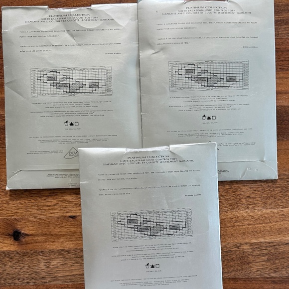 1 Lot of 3 Pairs, Donna Karan New York, Platinum Collection - Picture 3 of 4